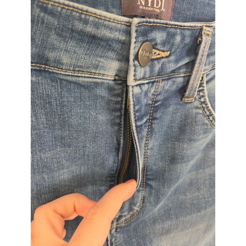 NYDJ Marilyn Straight Ankle Jeans Size 10P Petite High-Rise